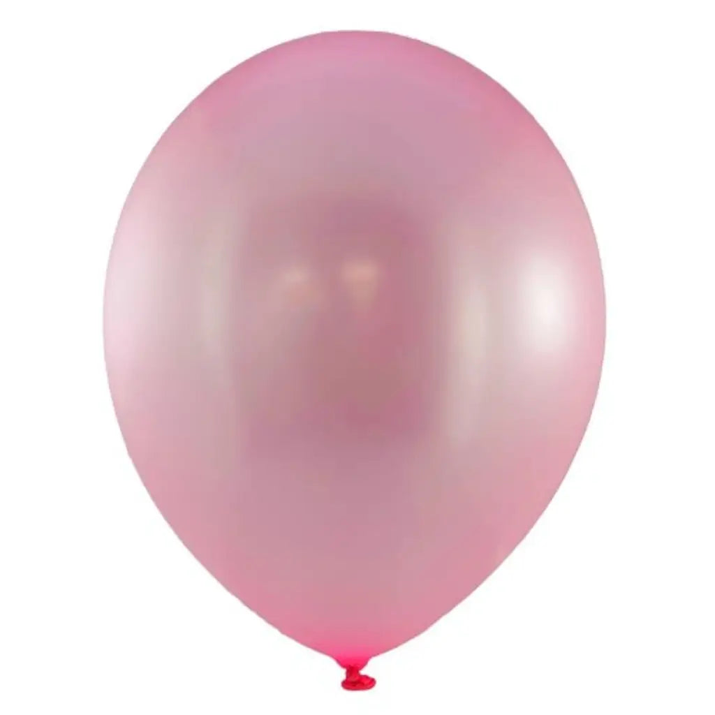 Alpen Occasions Latex Balloon Metallic Light Pink 30cm 100Pk 203234