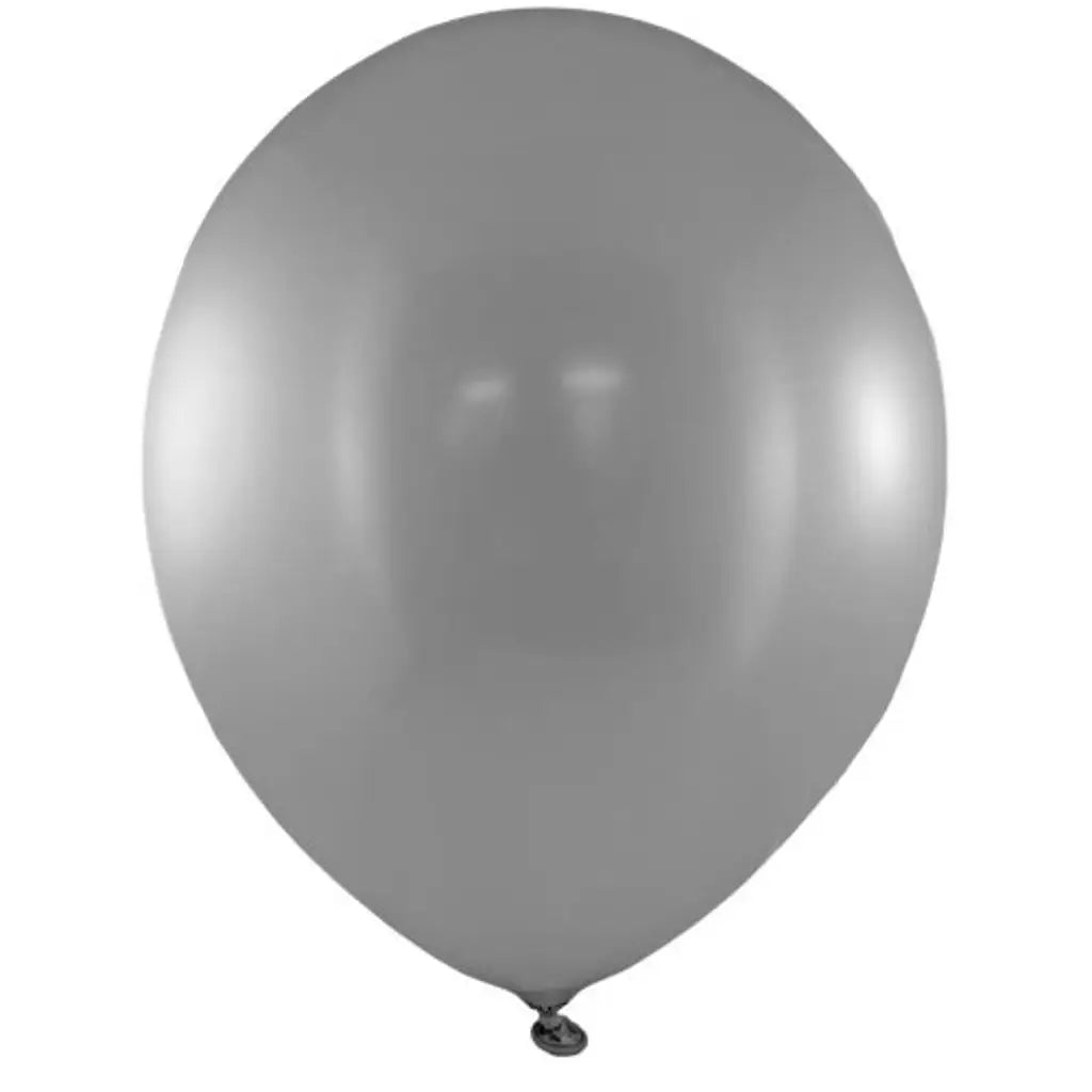 Alpen Occasions Latex Balloon Metallic Silver 30cm 25Pk 203151