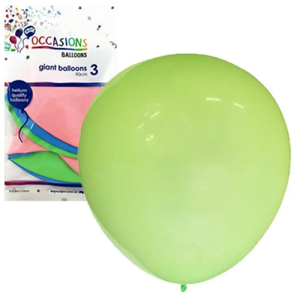Alpen Occasions Latex Balloons Giant 90cm 3Pk 203288