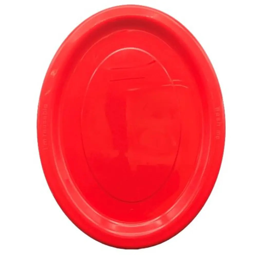 Alpen Occasions Reusable Oval Plates Red 315x245mm 20Pk 383116