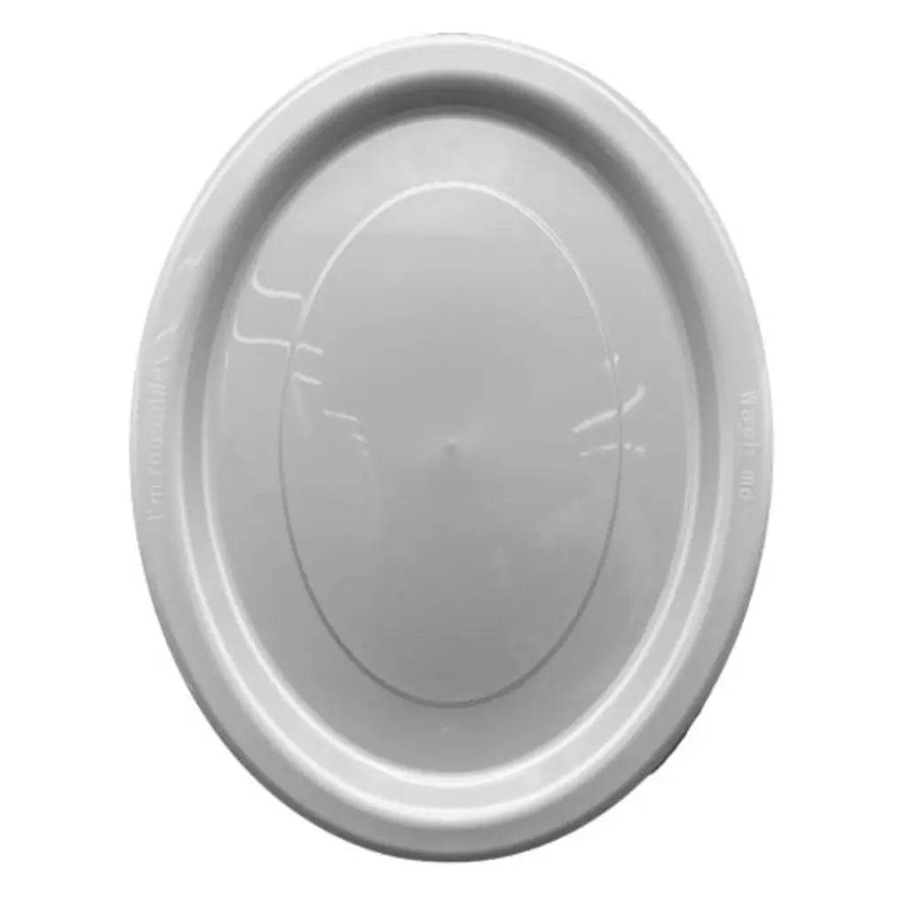 Alpen Occasions Reusable Oval Plates Silver 315x245mm 20Pk 383119