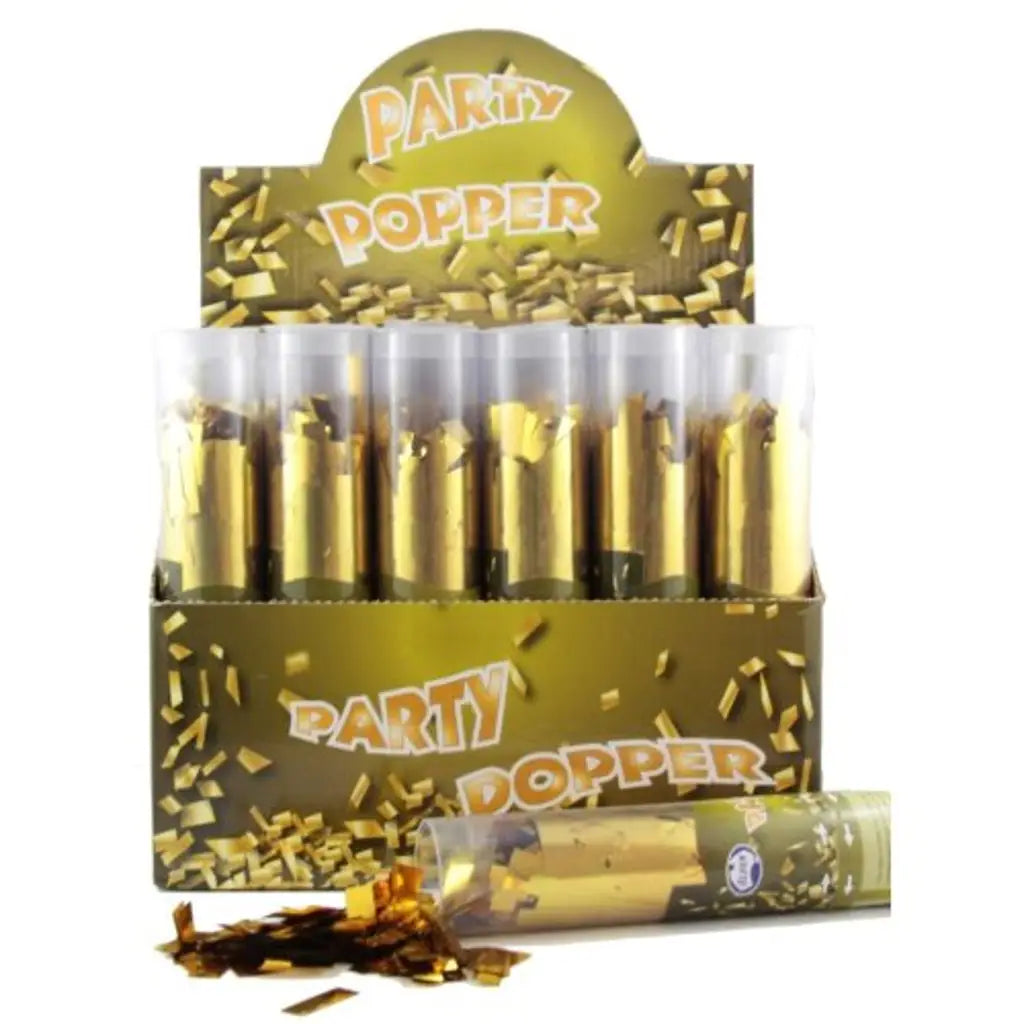 Alpen Twist Party Popper Gold Foil Confetti 20cm 202773