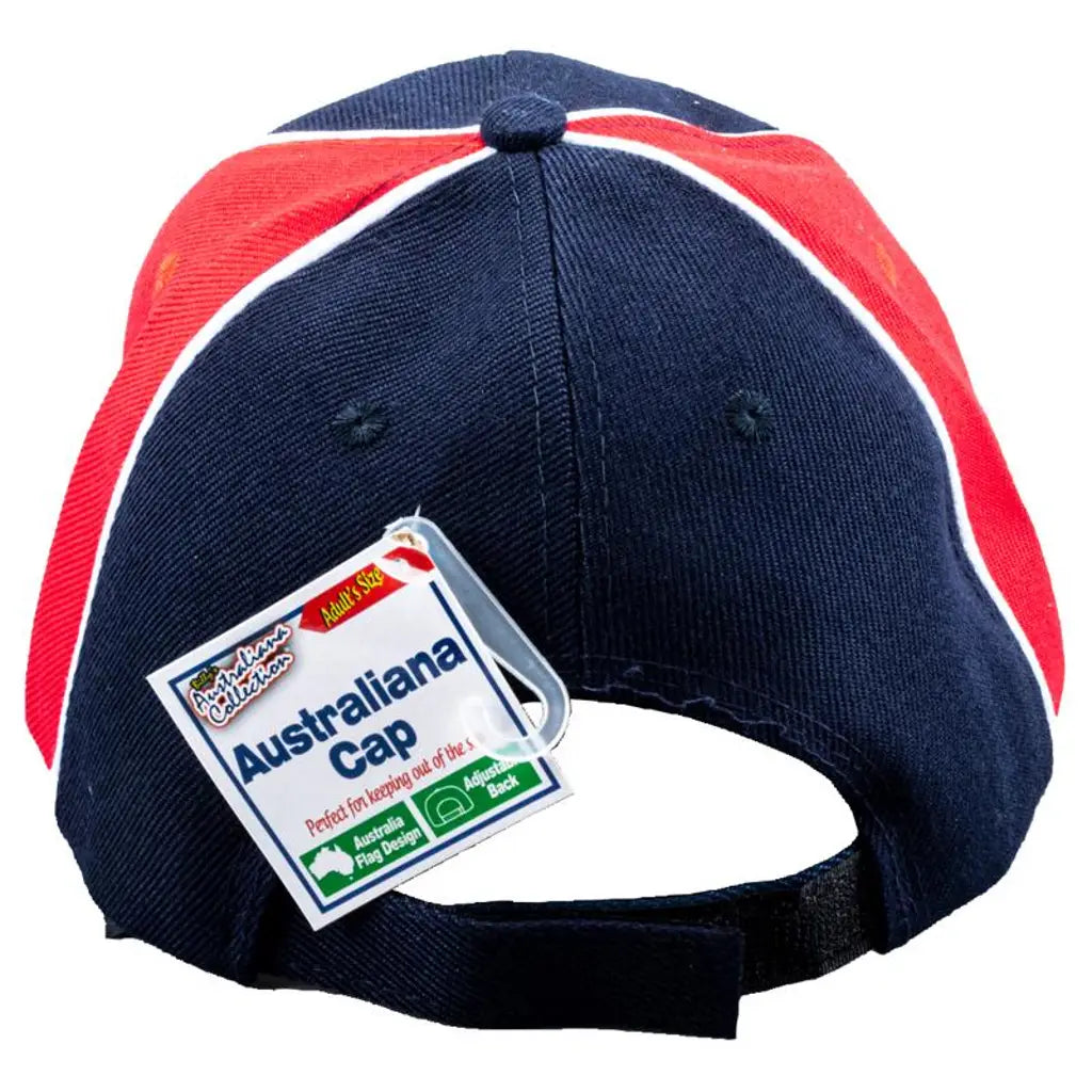 Baseball Cap Adults Adjustable Velcro Size Embroidered Australiana Design 98132