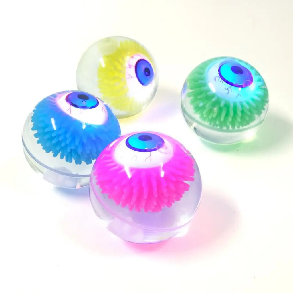 Bouncy Light Up Water Ball With Eye Ball 5.5cm Assorted Colours 280889