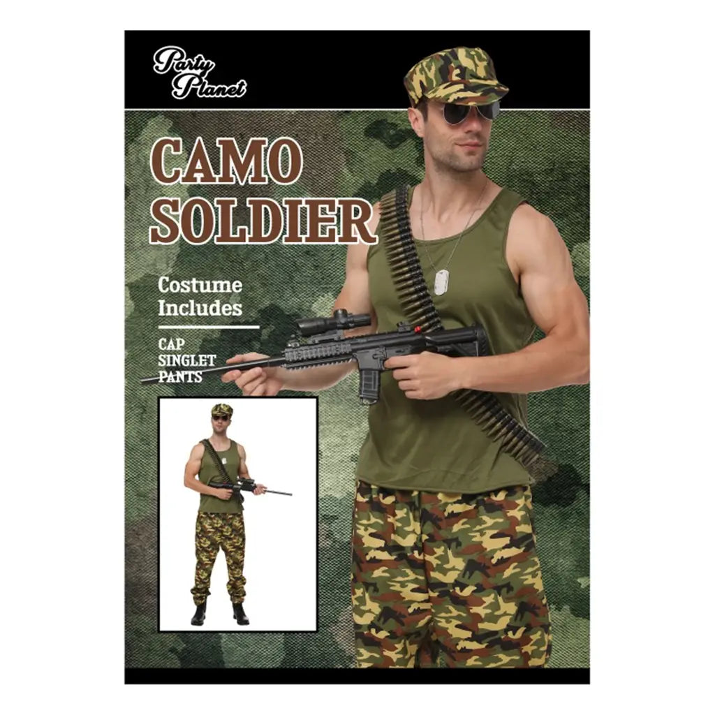 Camo Soldier Costume PP25872
