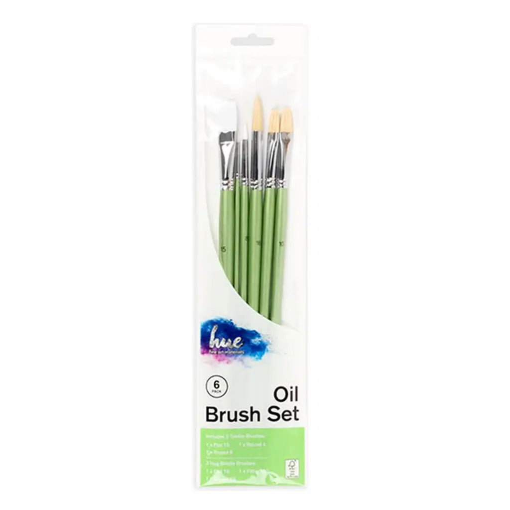 Dats Brush Set Oil Hog Hair/Taklon Value Pack 3 W16.2 Fsc 6Pk 65566