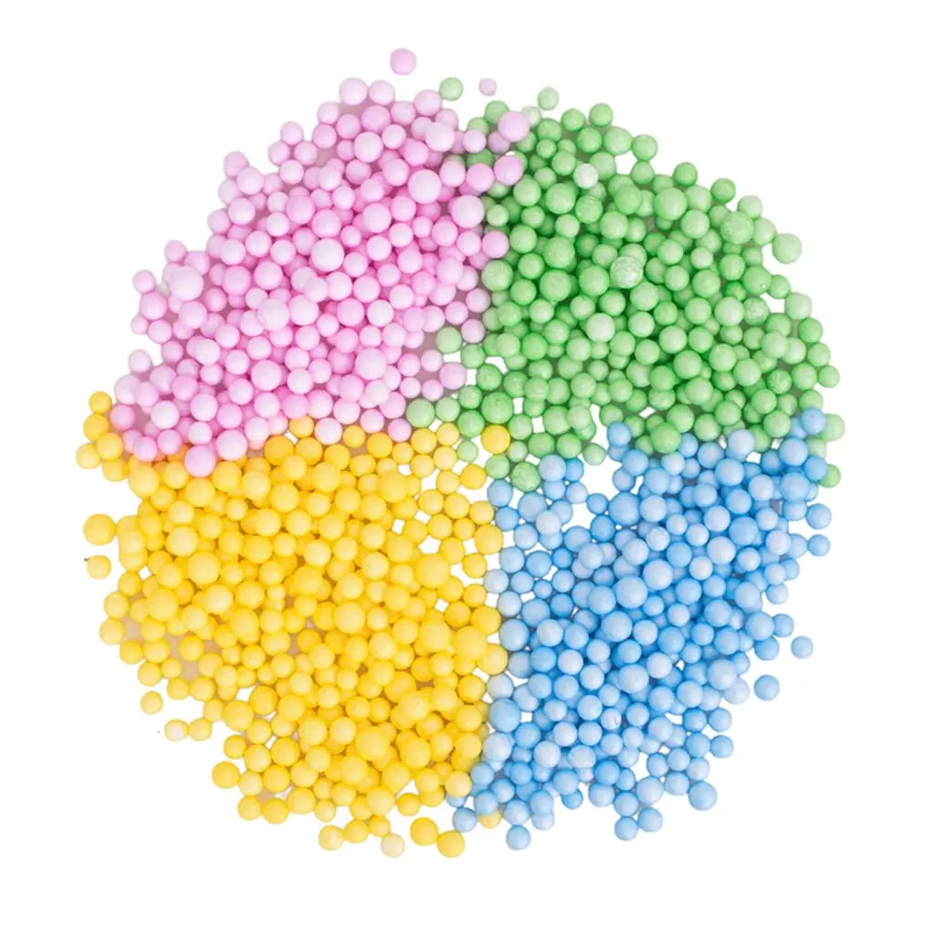 Easter 4A Foam Balls Pastel Blue, Pink, Green, Yellow 1cm EA01224