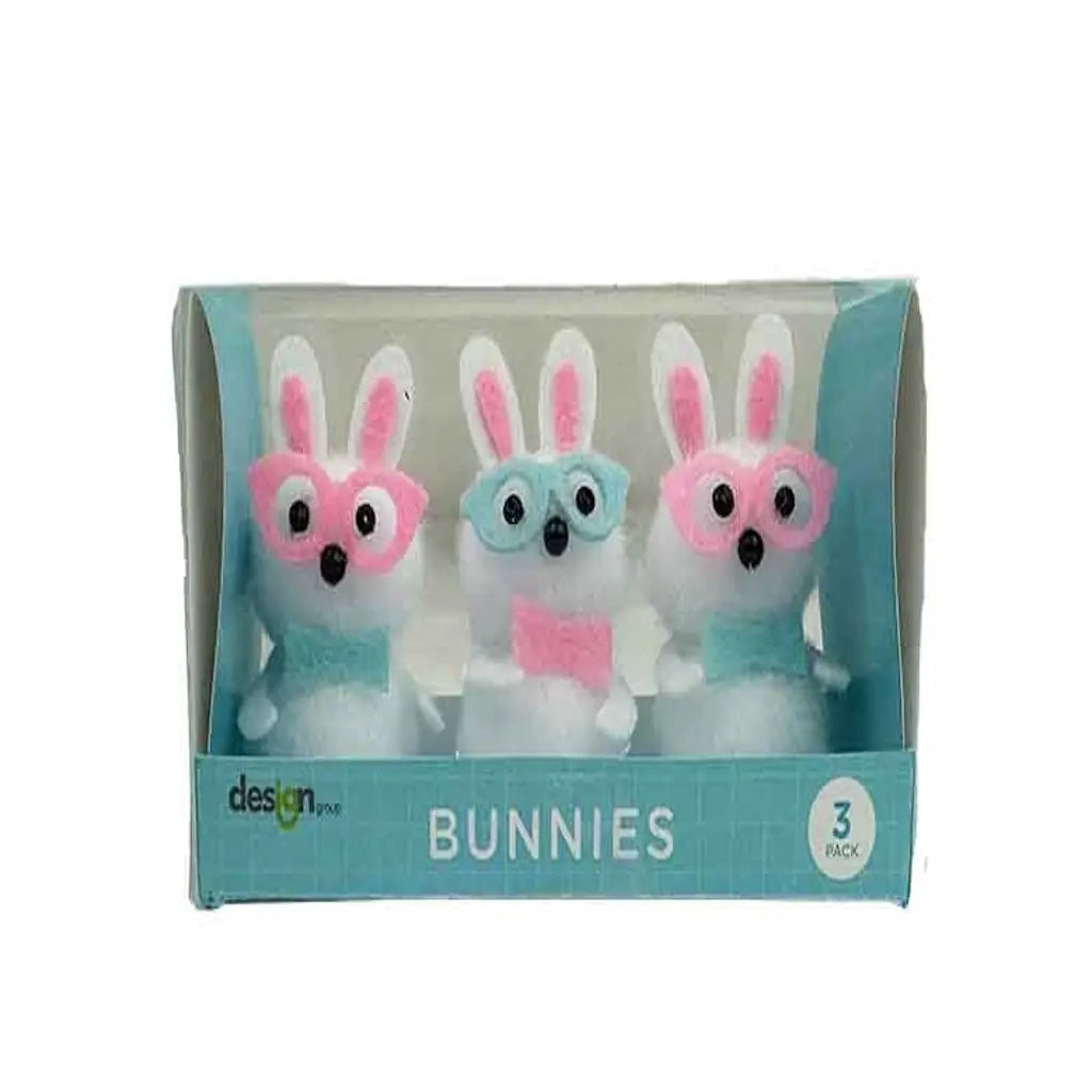 Easter Bunny W Glasses 3pk EA468