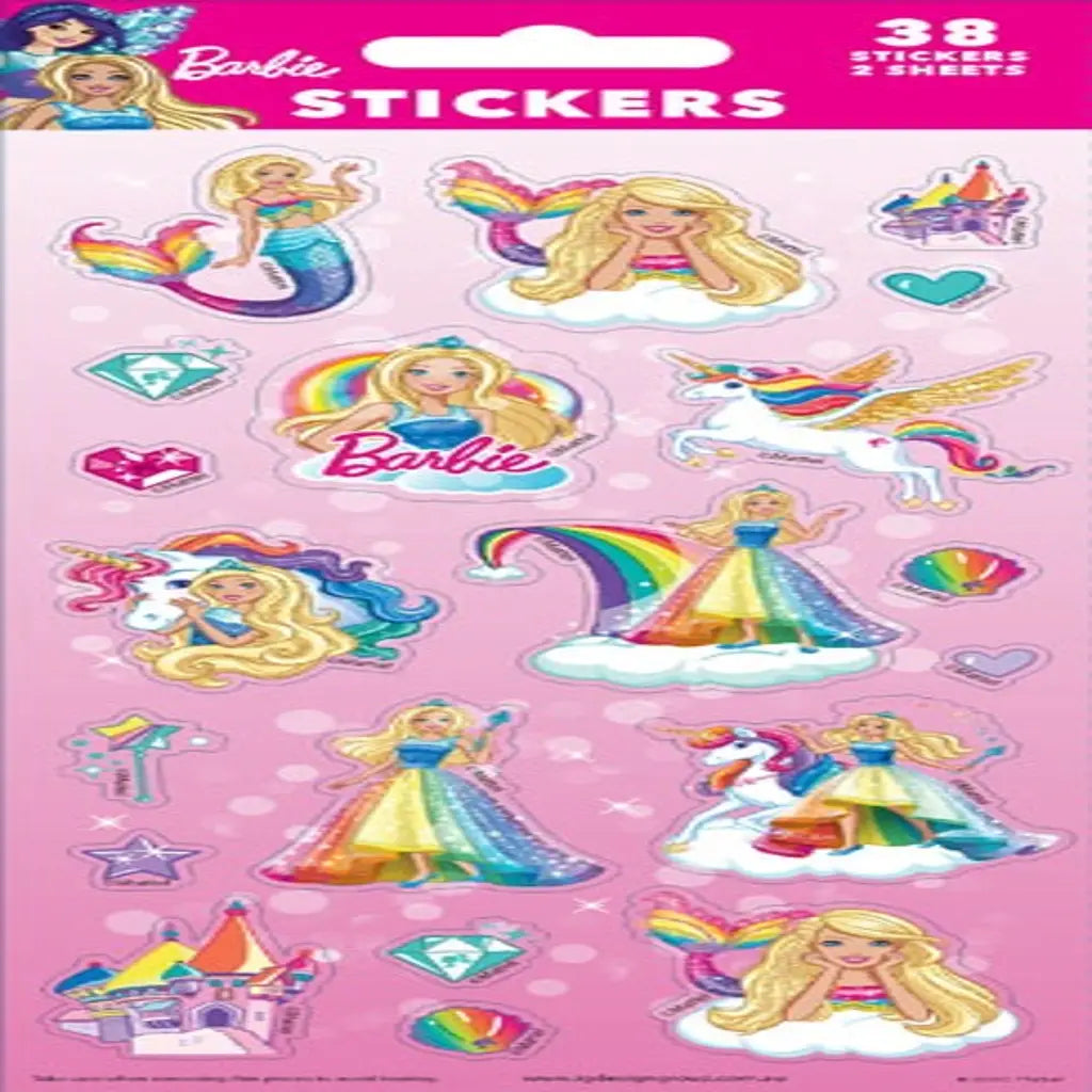 FSC Mix Sticker Sheets Mattel Barbie WEB6075