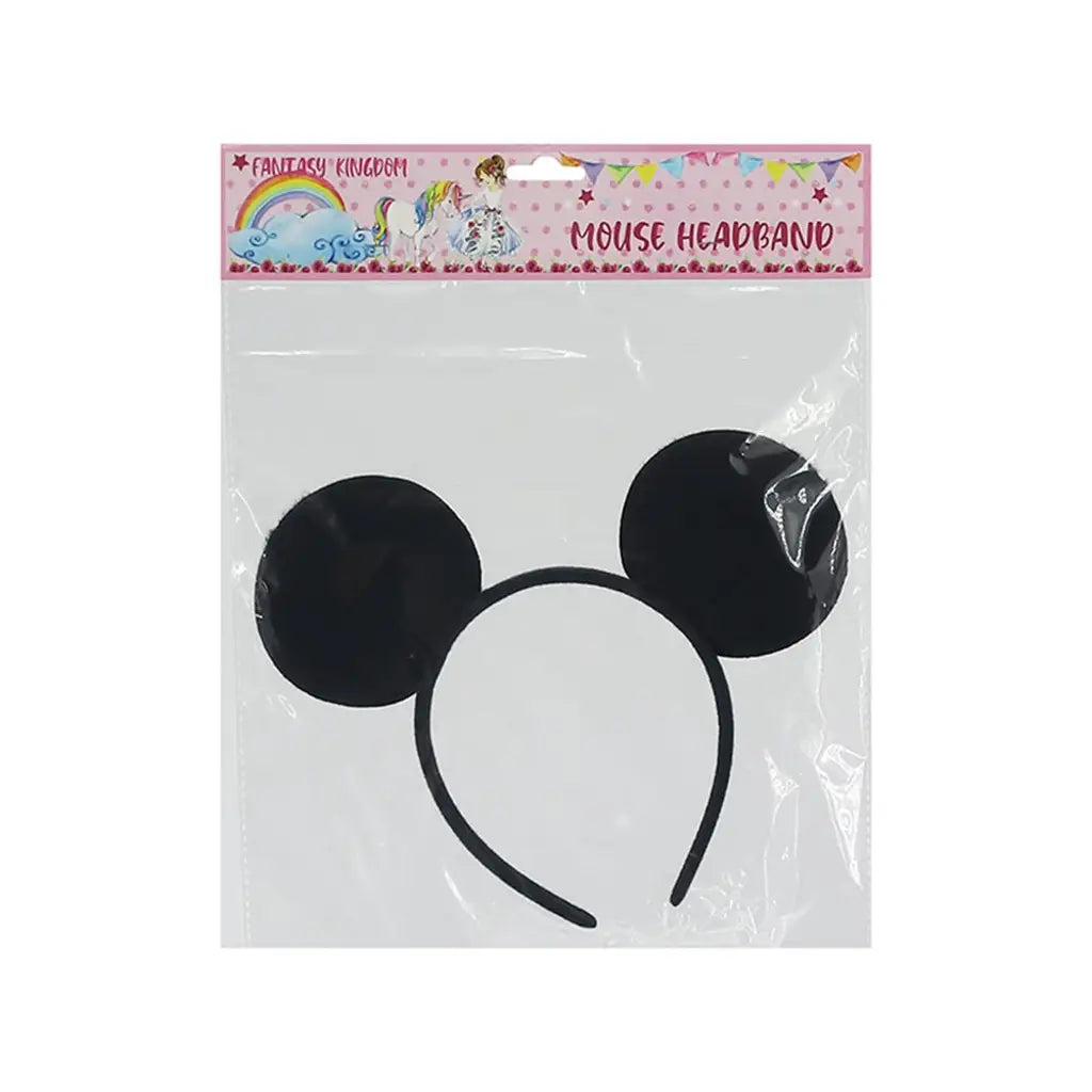 Fantasy Kingdom Black Mouse Ears on Headband A52297