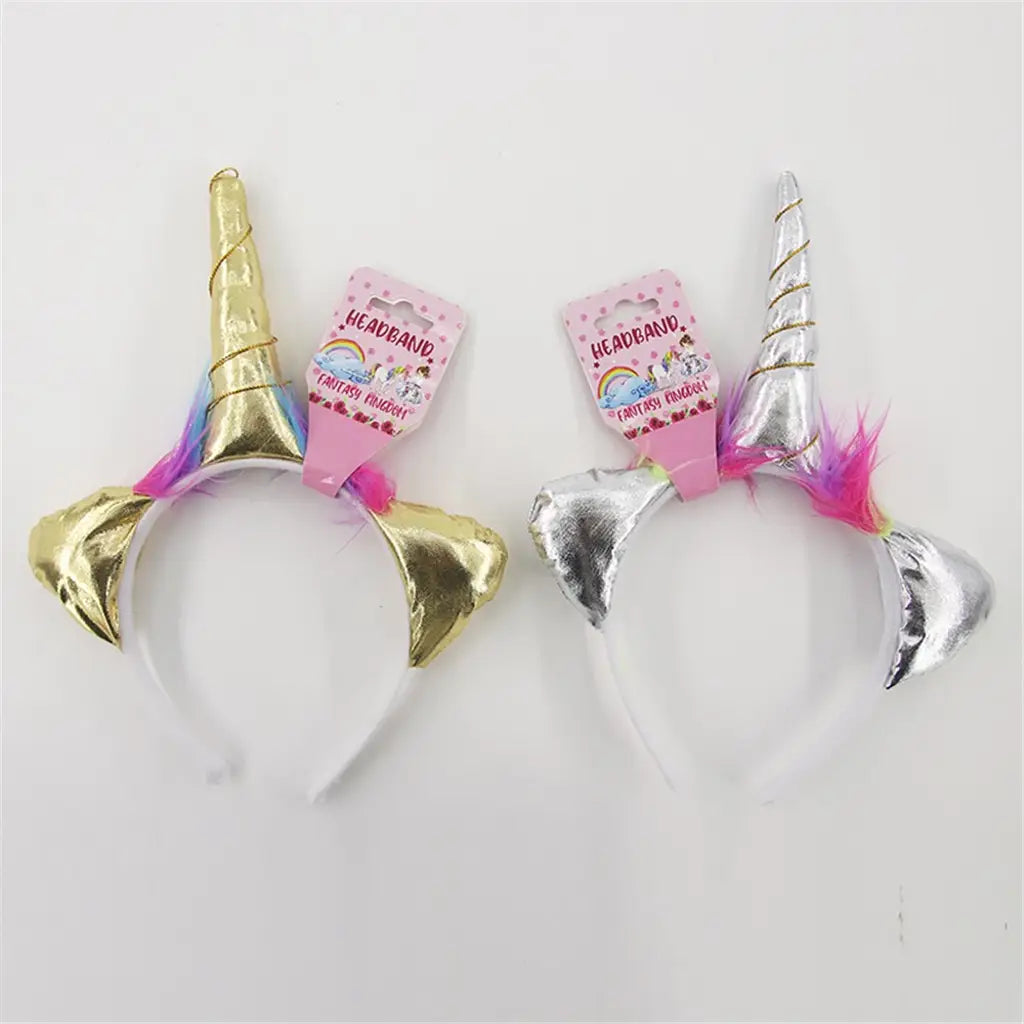 Fantasy Kingdom Silver Gold Unicorn Headband A181621