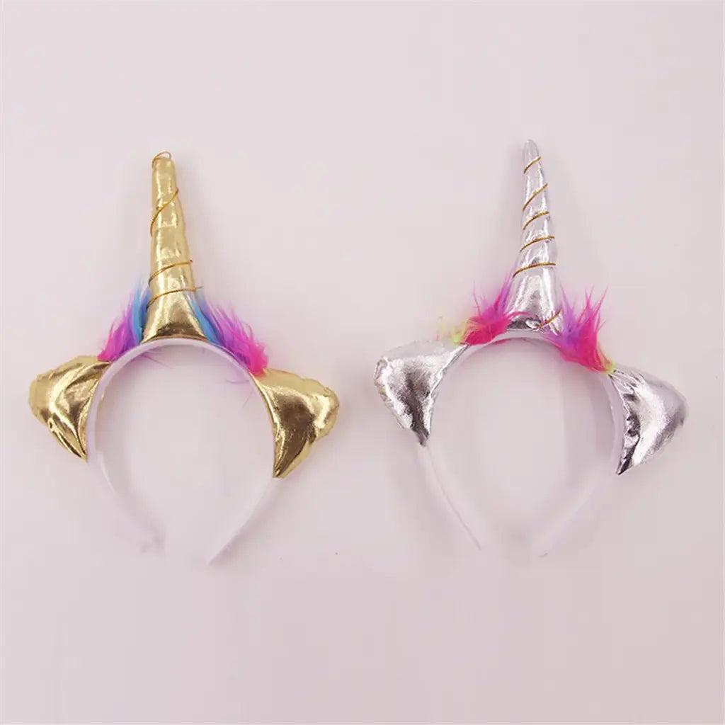 Fantasy Kingdom Silver Gold Unicorn Headband A181621