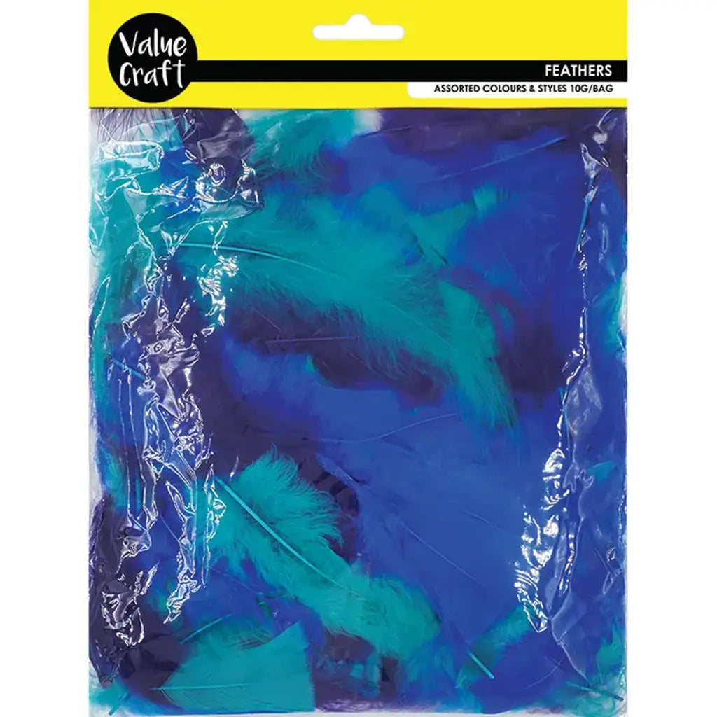 Feathers Blue Purple Green 10g VCFBL