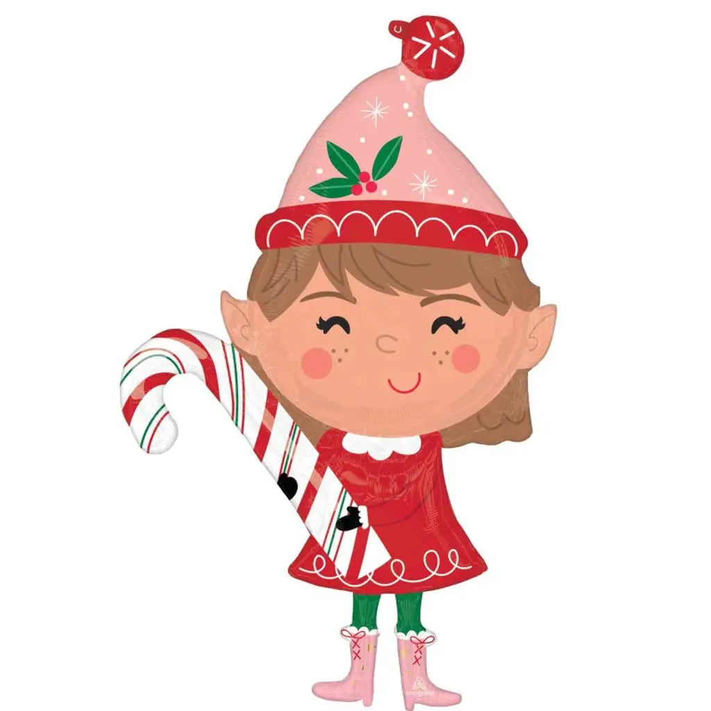 Foil Balloon Supershape Merry Christmints Elf 66x99cm 4692901