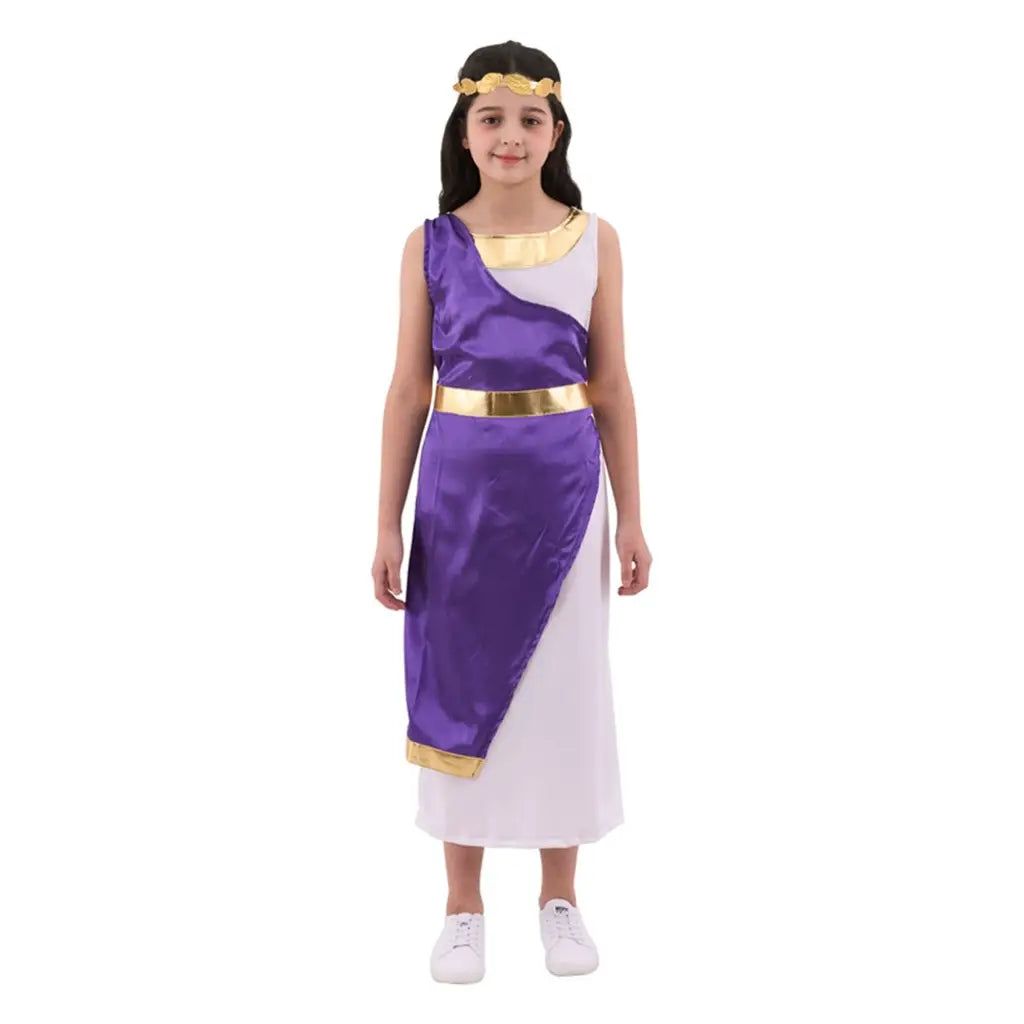 Girls Roman Toga Costume Including Dress, Headband PP49370