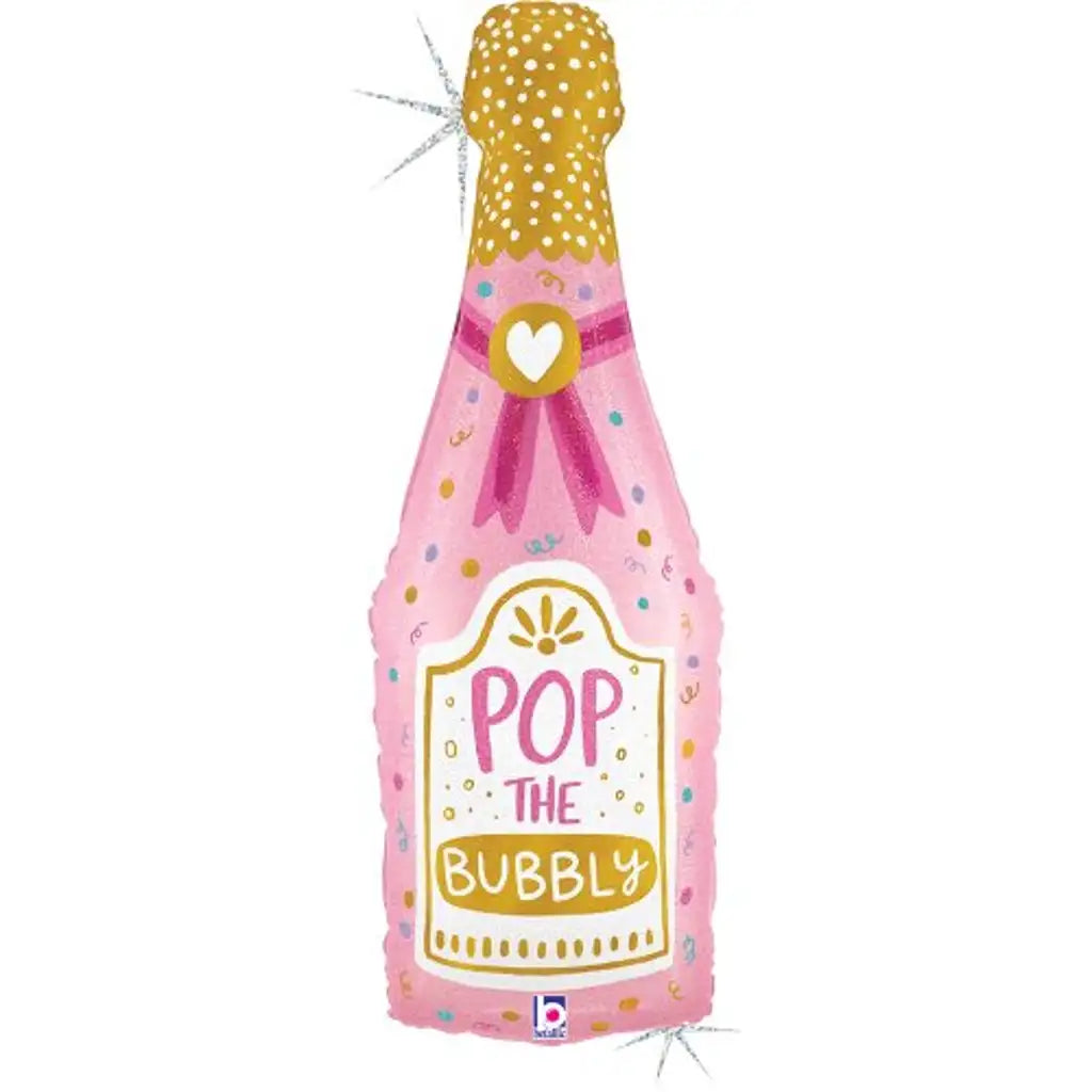Grabo Foil Balloon Bubbly Champagne Bottle 40in G25362GHP