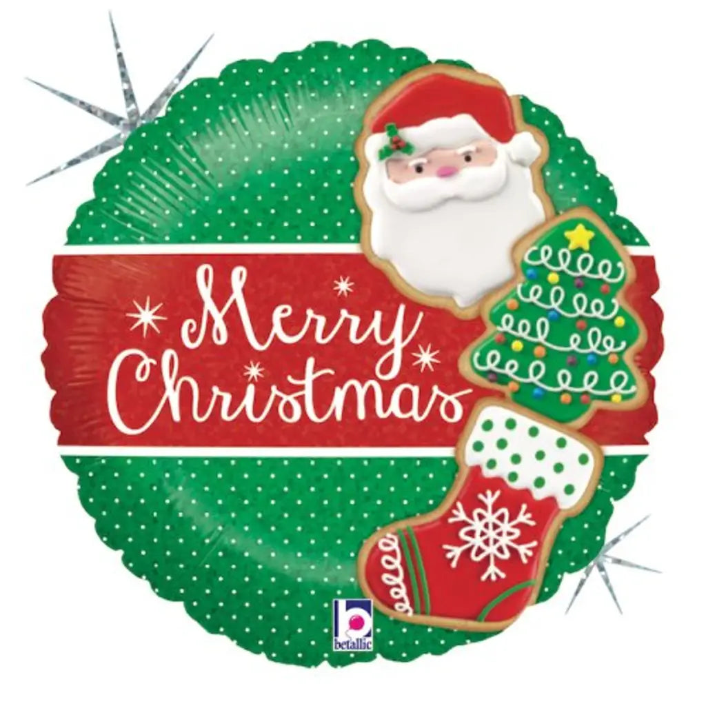 Grabo Foil Balloon Christmas Cookie 18in G36194H