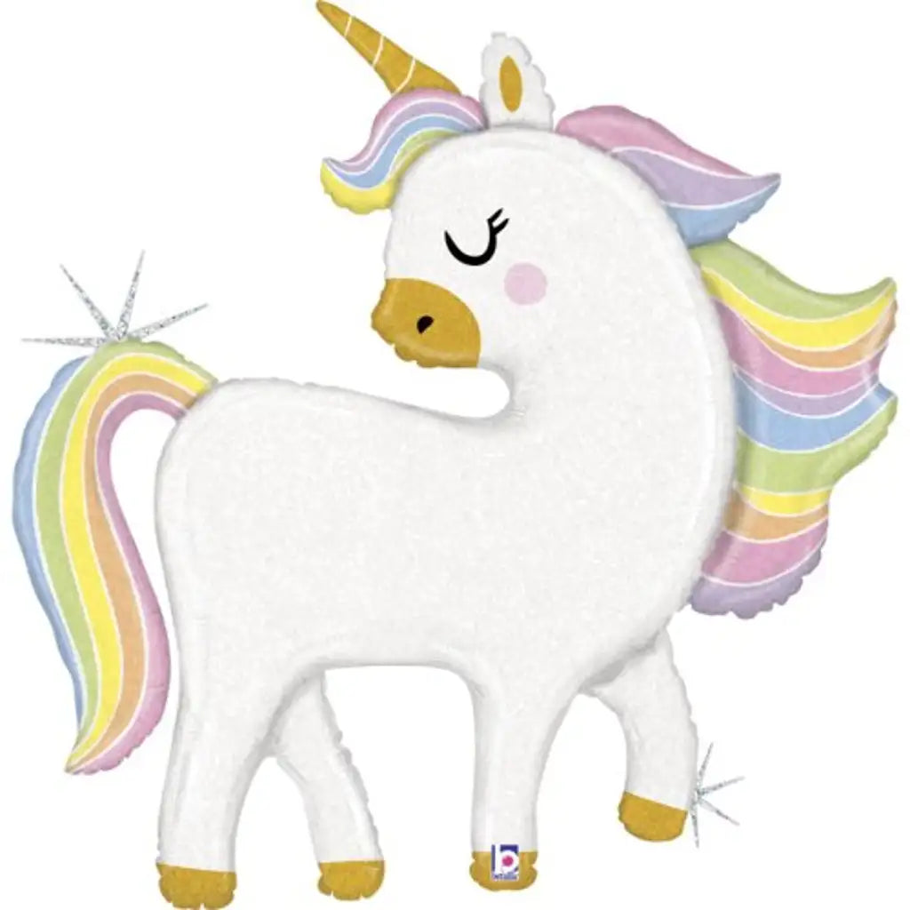 Grabo Foil Balloon Glitter Pastel Unicorn 48in G35952GH
