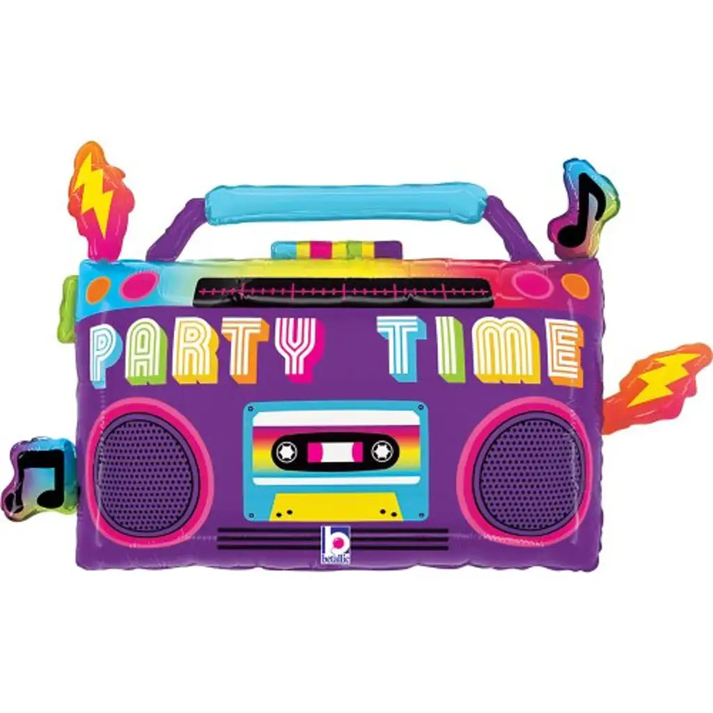 Grabo Foil Balloon Partytime Boom Box 37in G25368P