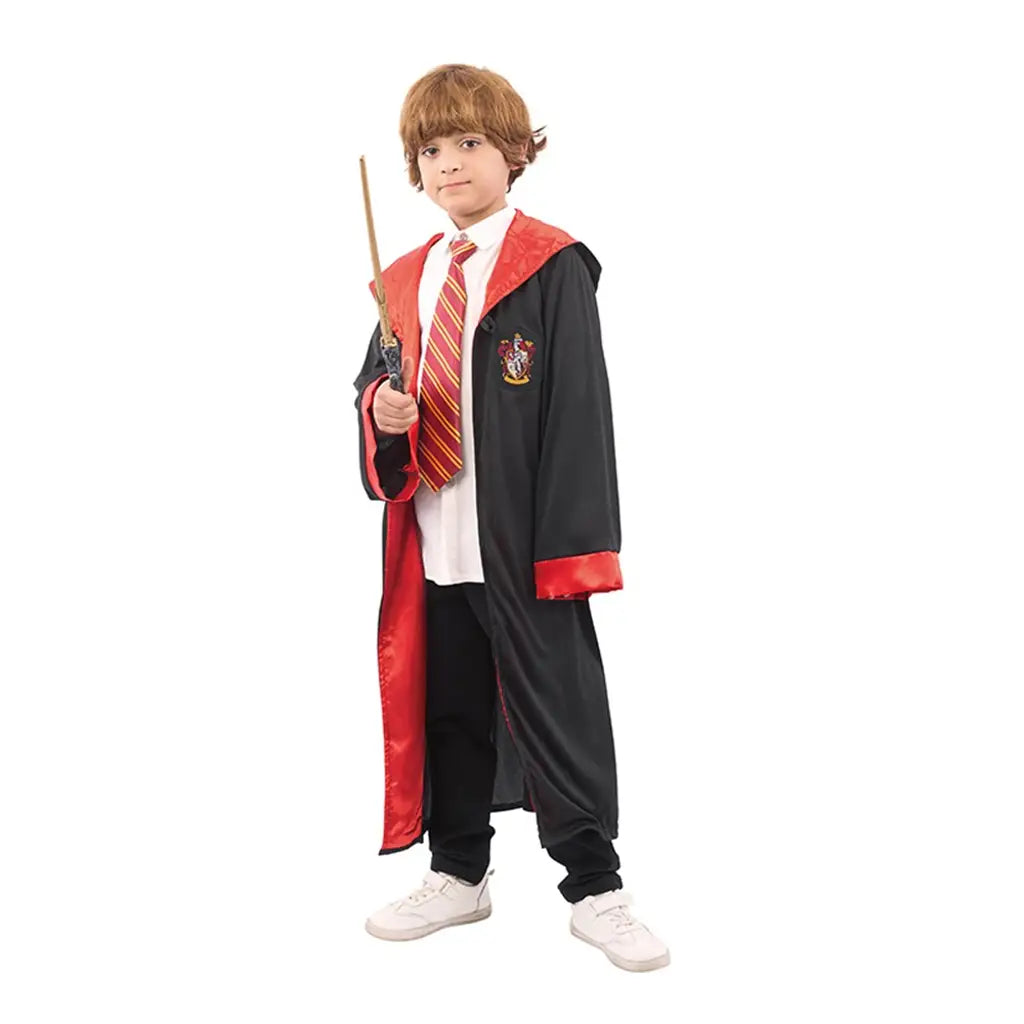 Gryffindor House Cape Costume One Size Including Hooded Cape, Size Cape Length 95Cm PP78663-ONE SIZE