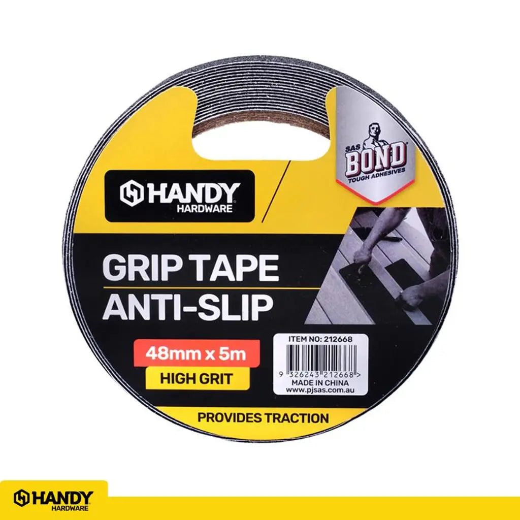 Handy Hardware Anti Slip Grip Tape Black 48mmX5m 212668