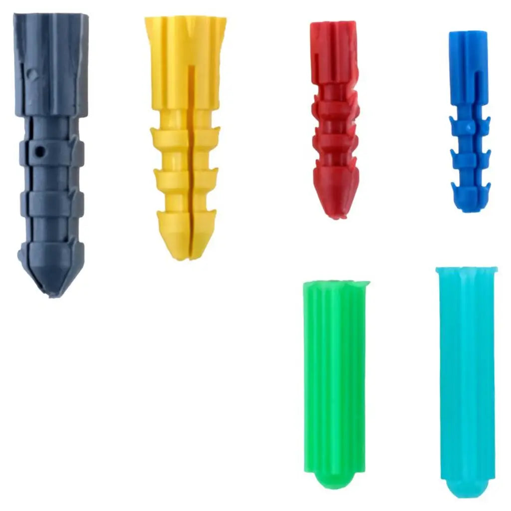 Handy Hardware Fasteners Fixings in Storage Case Assorted Wall Plugs 101Pcs 281435