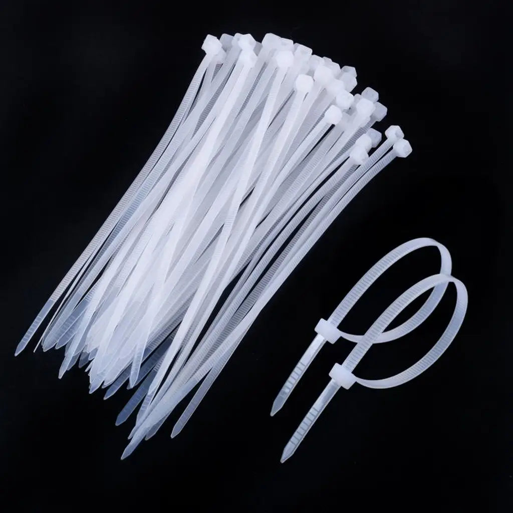 Handy Hardware Heavy Duty Cable Ties Black Or Clear 200x4.5mm 50Pcs 230587