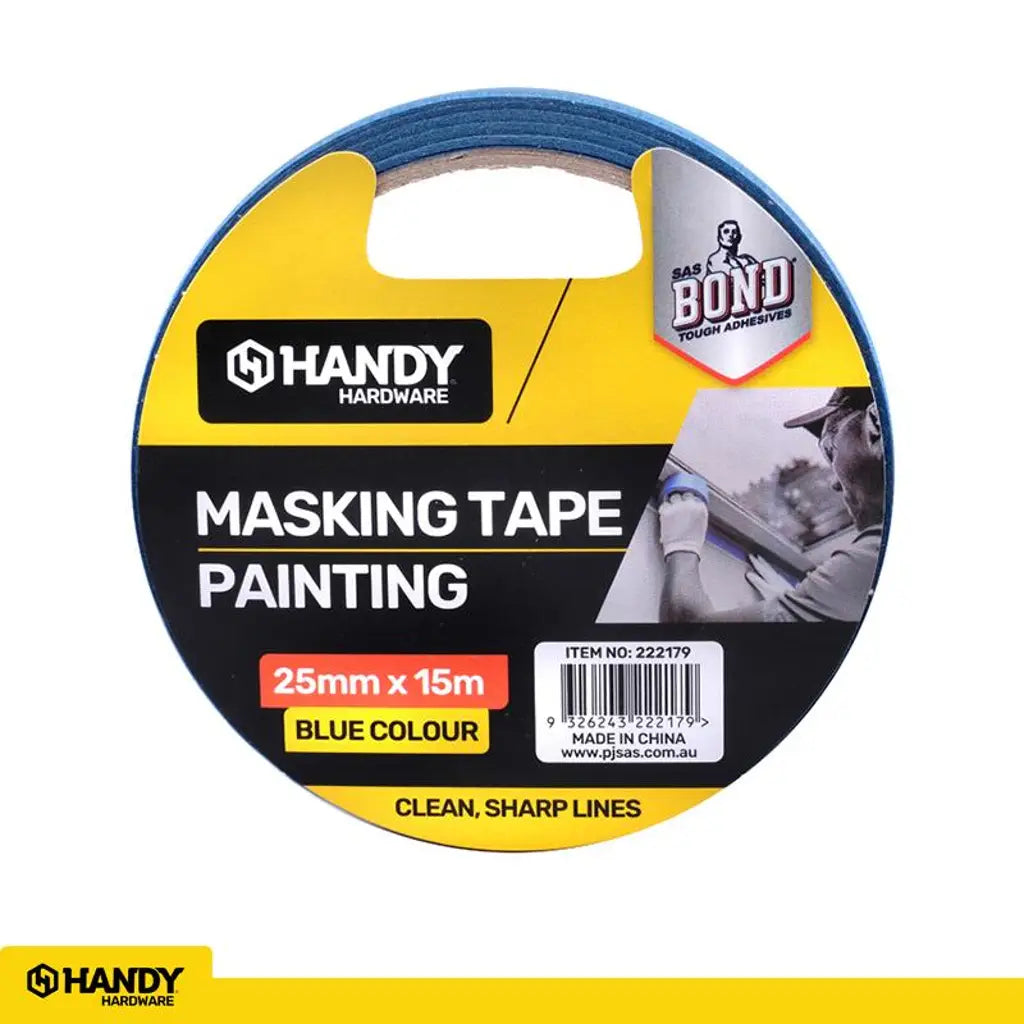 Handy Hardware Painters Blue Masking Tape 25mmX15m 222179