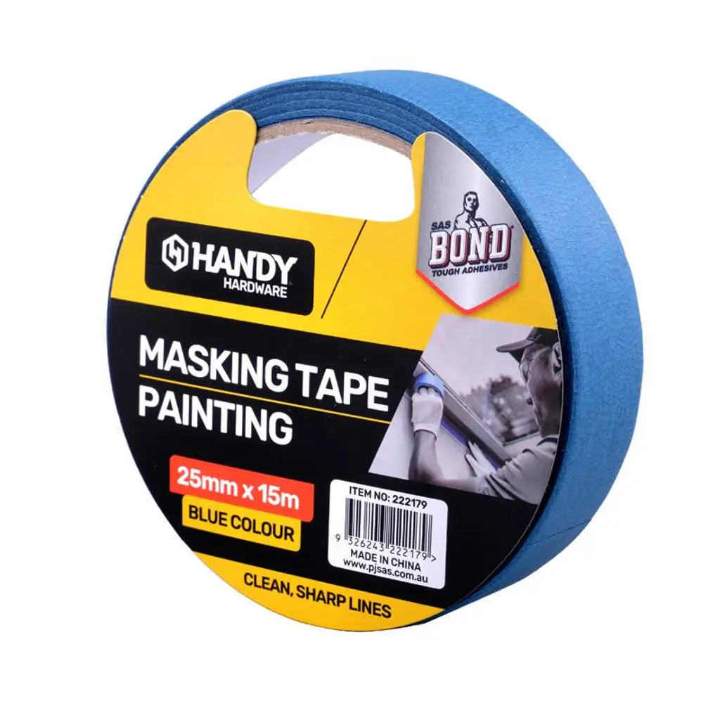Handy Hardware Painters Blue Masking Tape 25mmX15m 222179