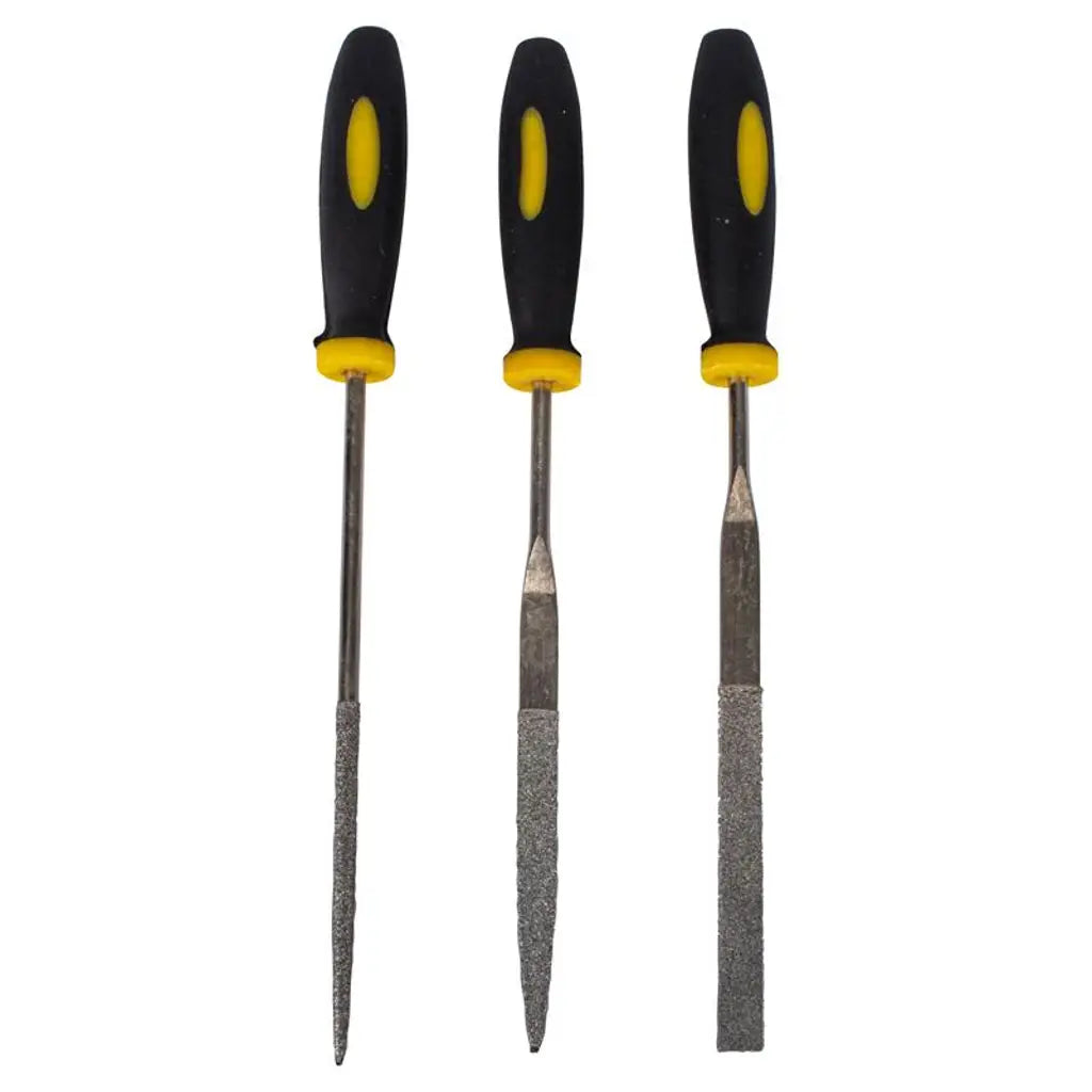 Handy Hardware Precision File Set 95mm 3Pcs 218899