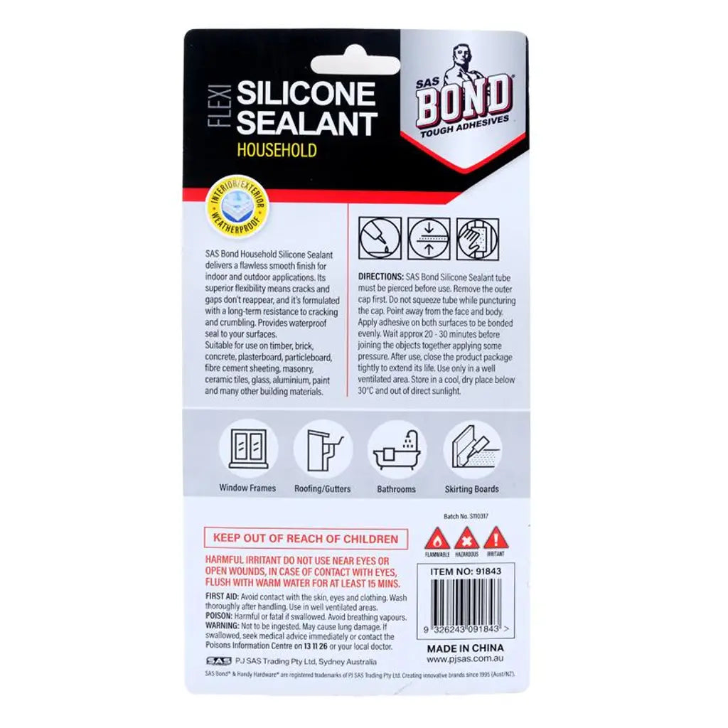 Handy Hardware Silicone Sealant Household 70g 91843