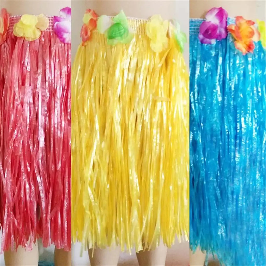 Hawaiian Assorted Child Hula Skirt 40cm A32909