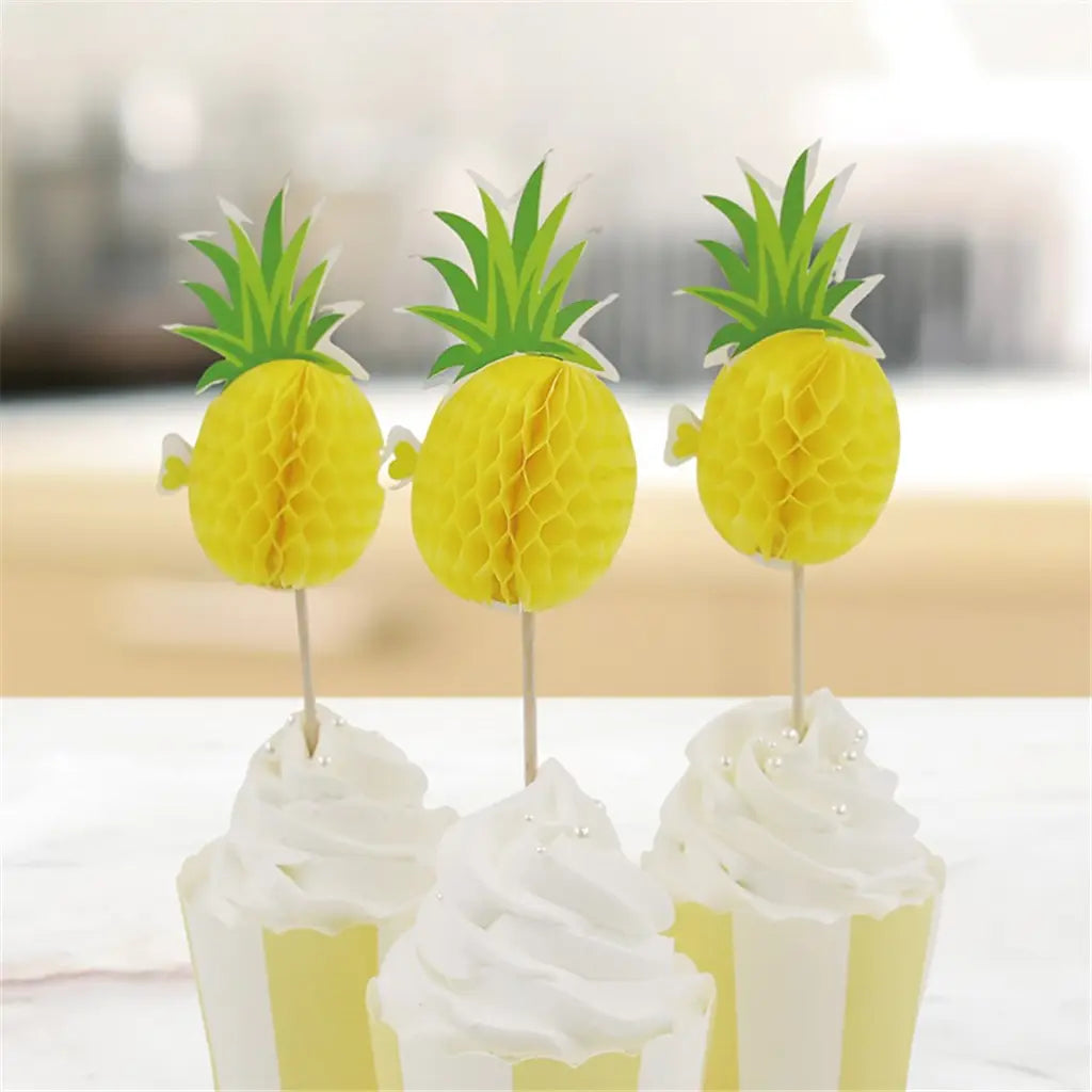Hawaiian Honeycomb Pineapple Food Picks 12Pk PP44767