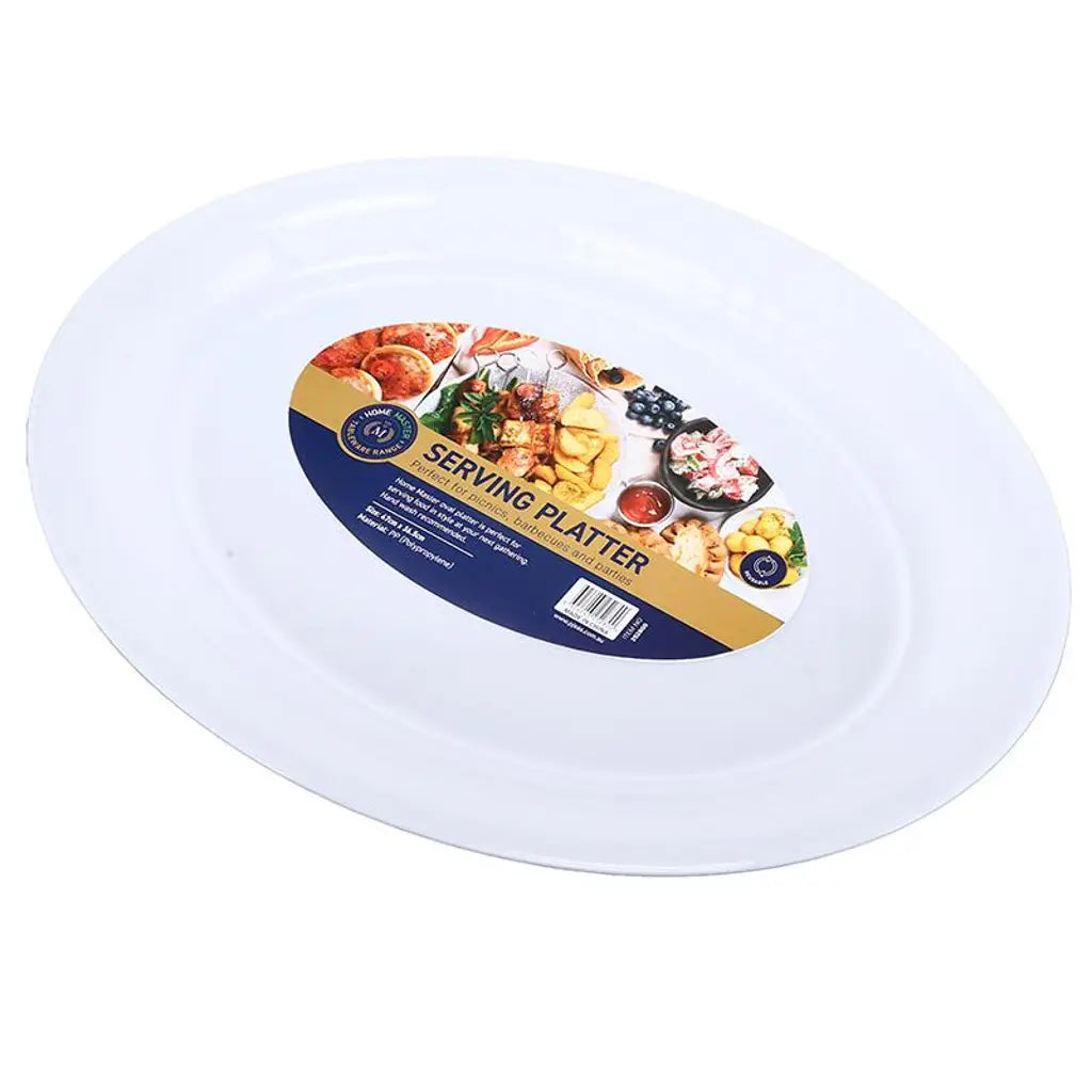 Home Master Kitchenware Oval Party Serving Platter White 47x36.5x4cm 252800