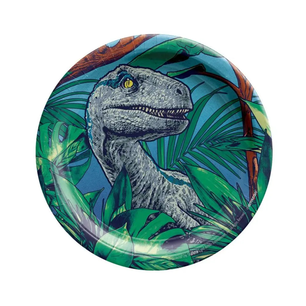 Jurassic Into The Wild Paper Plates 17cm 8Pk 542826-66