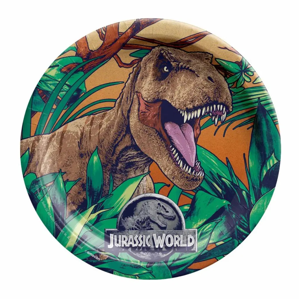 Jurassic Into The Wild Paper Plates 23cm 8Pk 5512826-66