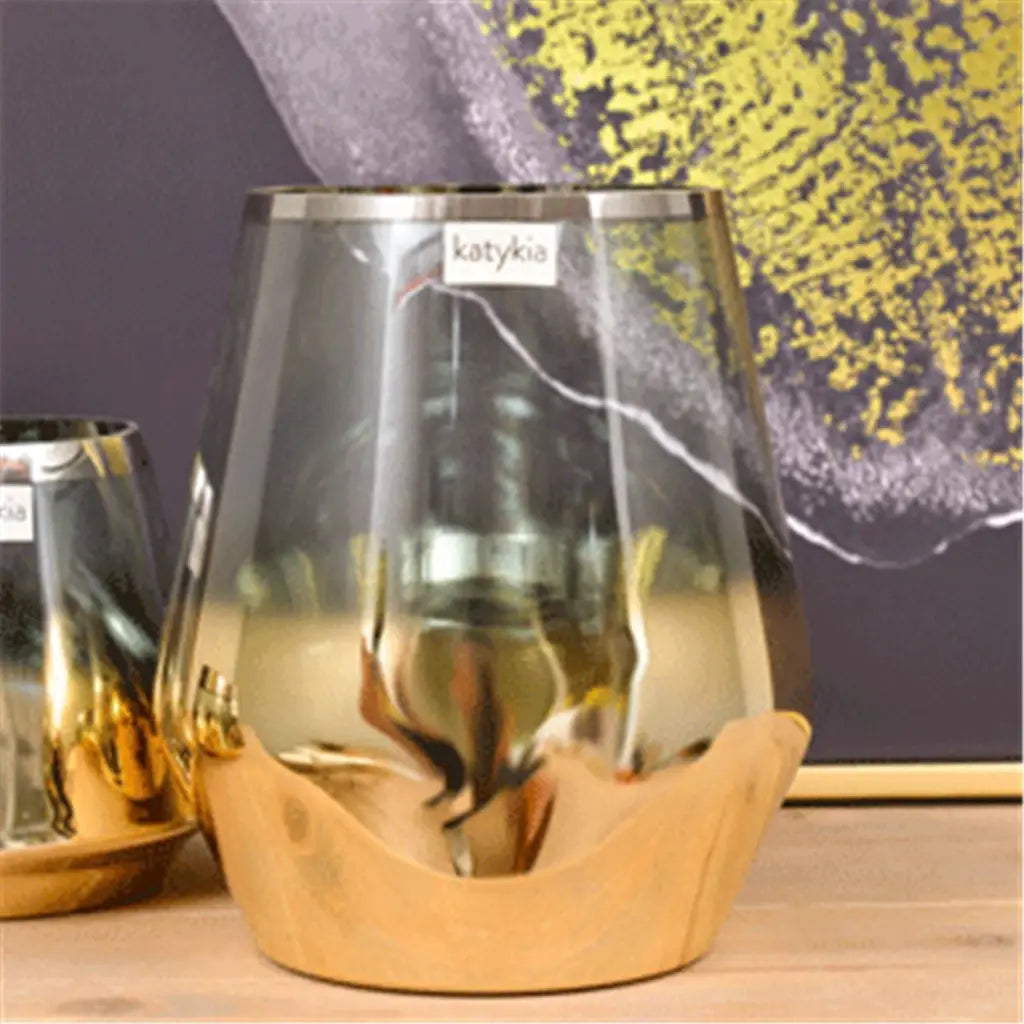 Katykia Carmela Gold Ombre Vase 16x20cm A182307