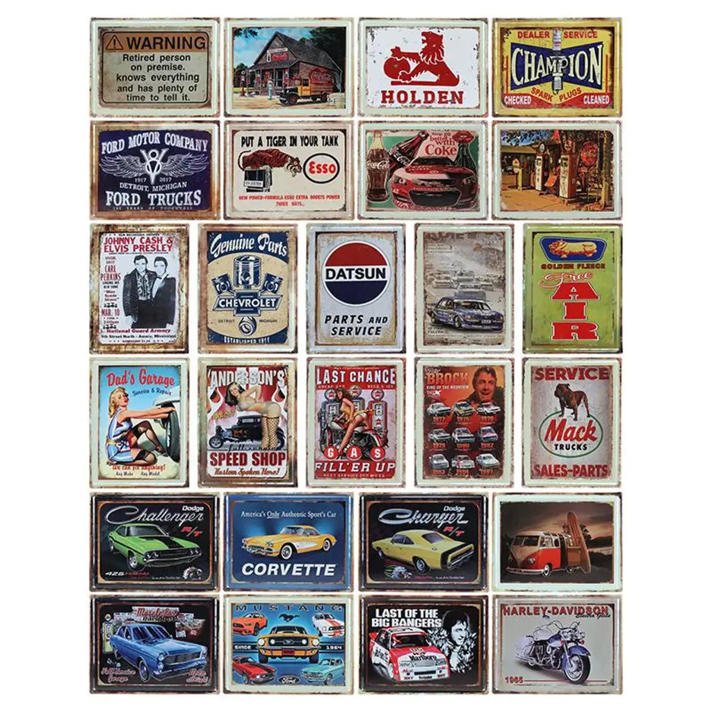 Man Cave Plate Sign Assorted Designs 30x40cm STAP3040
