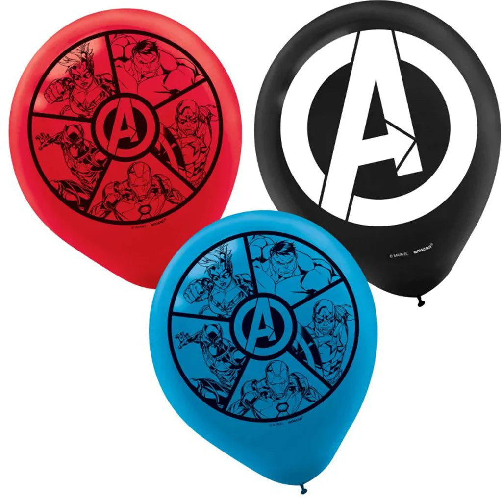 Marvel Avengers Powers Unite Latex Balloons 30cm 6Pk 110649