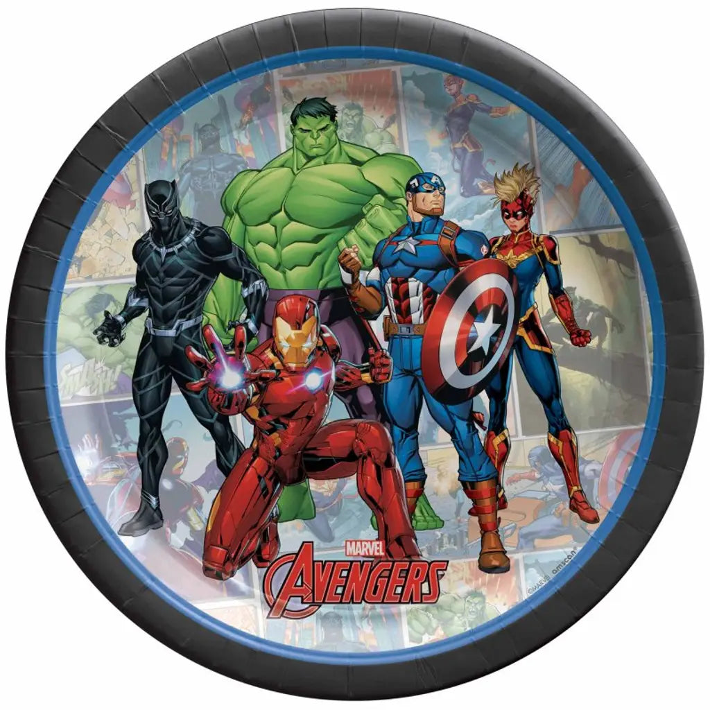 Marvel Avengers Powers Unite Paper Plates 17cm 8Pk 88056472