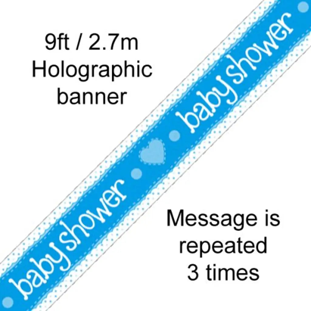 OaktreeUK Banner Baby Shower Blue 2.7m 109470