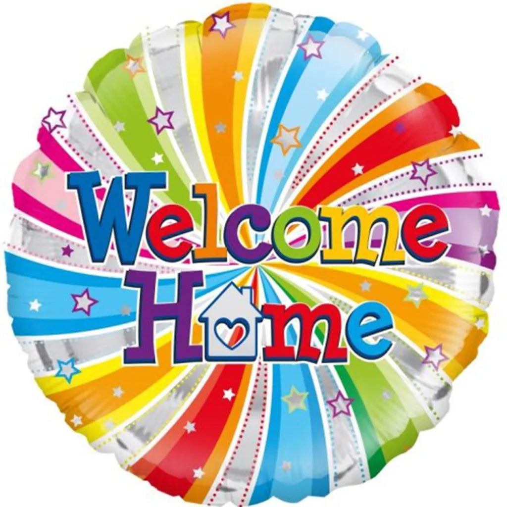 OaktreeUK Foil Balloon Welcome Home Swirl 18in 210793