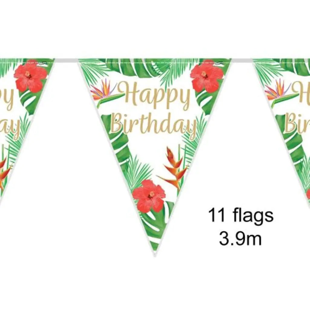 OaktreeUK Party Flag Bunting Tropical Birthday OT632608