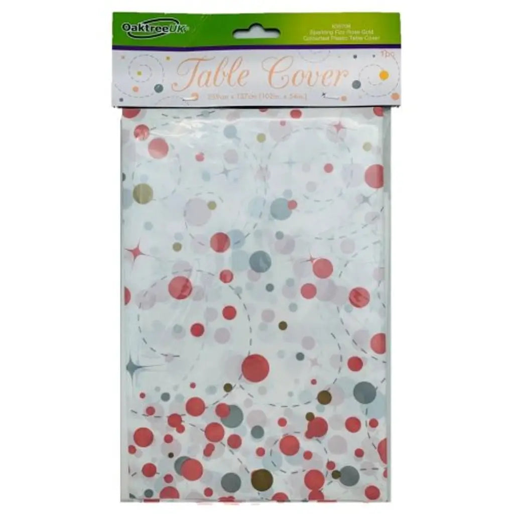 OaktreeUK Table Cover Sparkling Fizz Rose Gold 137x259cm 635708