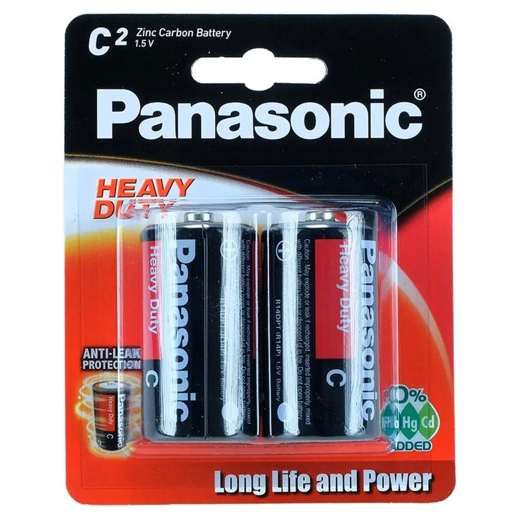 Panasonic Battery Heavy Duty Battery C 2PK R14DP
