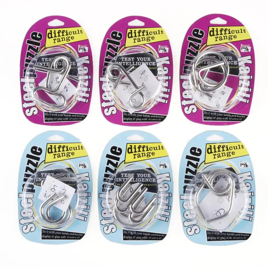 Party Central Assorted Metal IQ Puzzle 232994