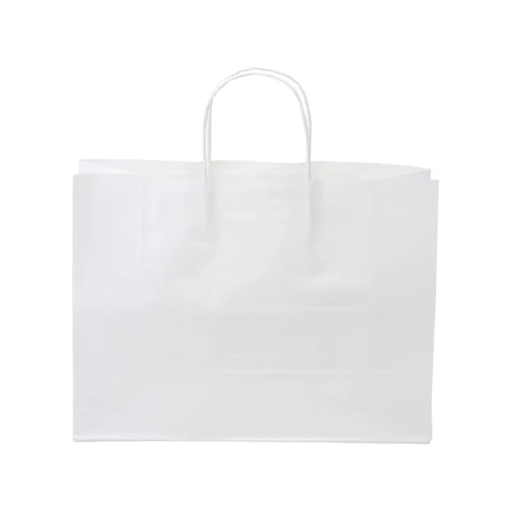Party Central Craft Paper Gift Bags White 25x31x11.5cm 2Pk 237807