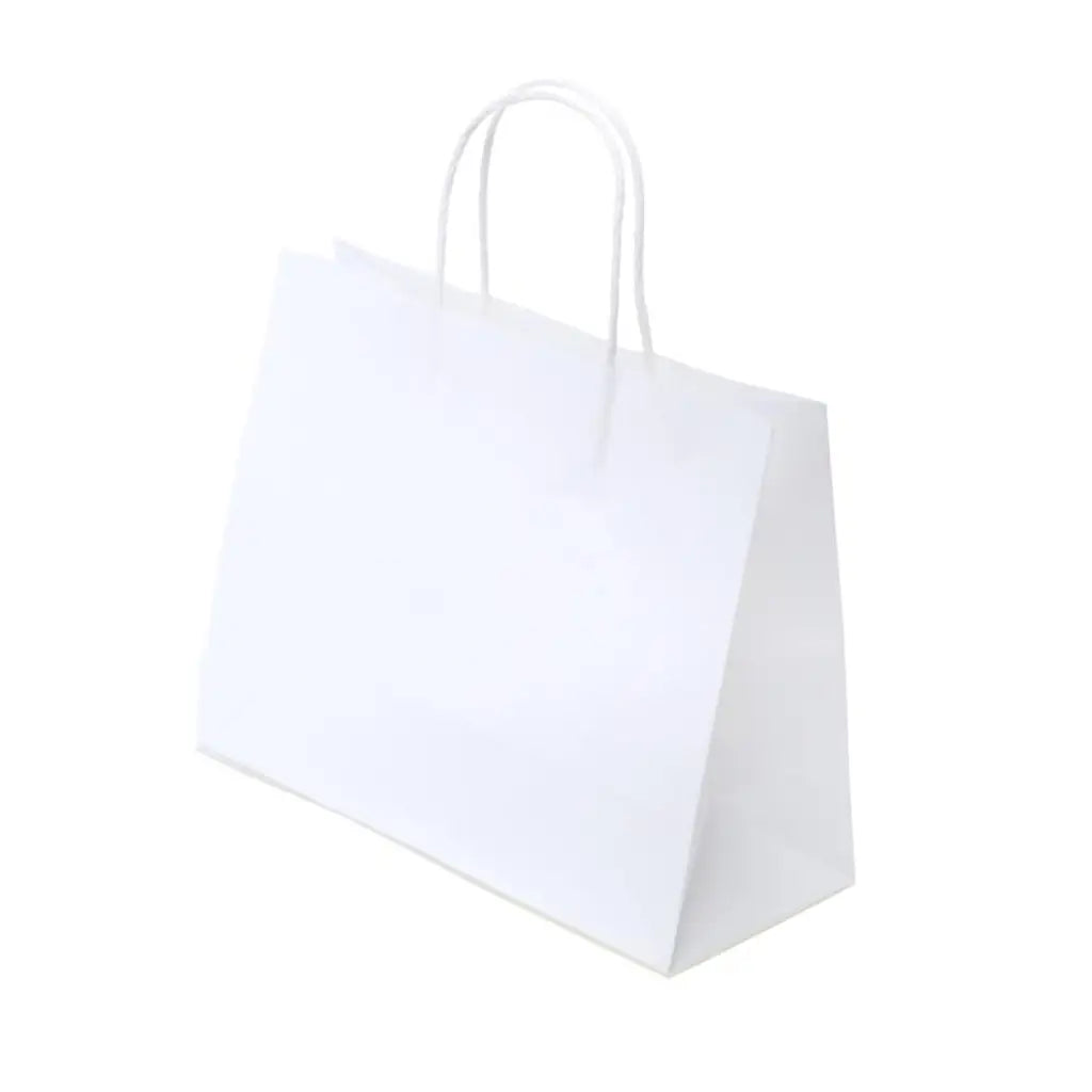 Party Central Craft Paper Gift Bags White 27x21x11cm 2Pk 237821