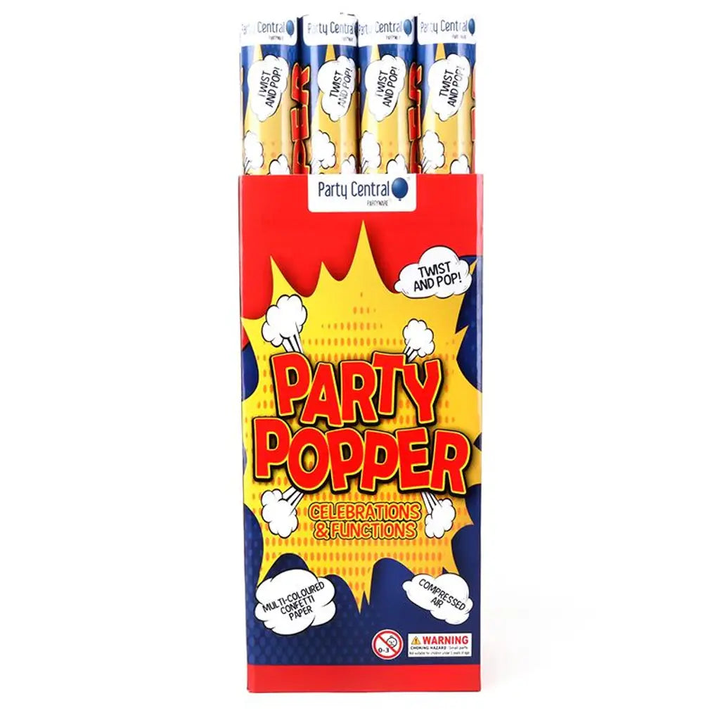 Party Central Crazy Party Poppers Twist And Pop 58cm 145010