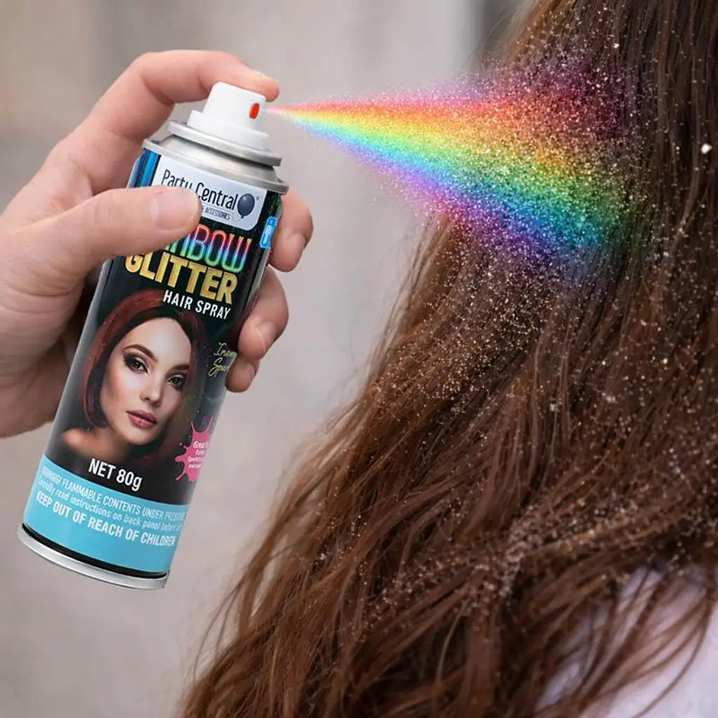 Party Central Glitter Rainbow Hair Spray 80g 269167